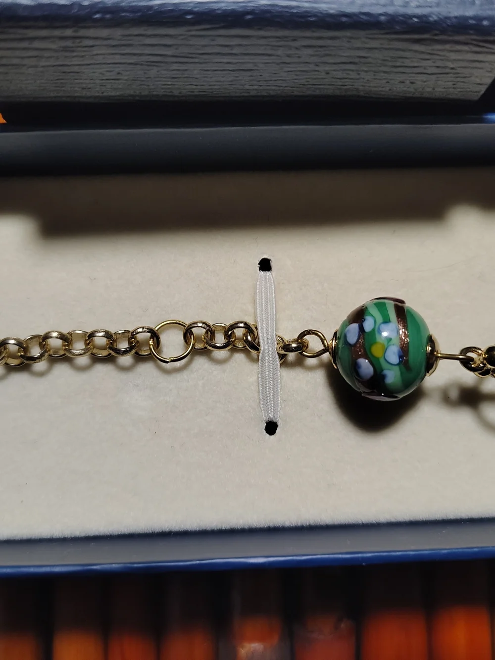 Francesca Murano Glass Bracelet and Earrings set is a stunning piece of jewelry
